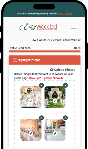 A couple formulating their wedding strategy using the EasyWedded wedding planning application